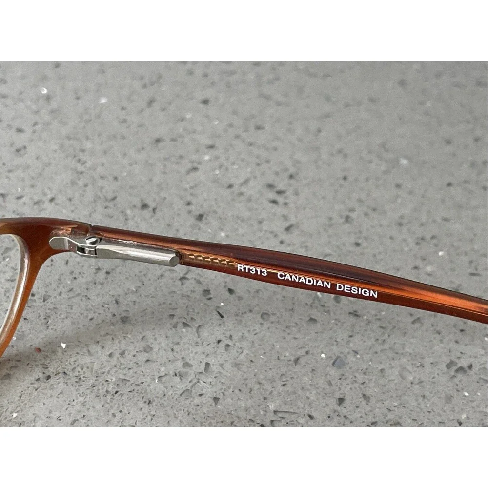 Roots Eyeglasses Frames ONLY RT313 Canadian Design Cinnamon 49-16-130 Black
